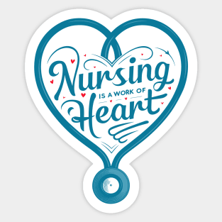 Heart of Care: Nursing Passion and Dedication Sticker